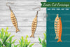 Fish Laser Cut Earrings Design Bundle