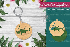 Fish Laser Cut Keychain Design Bundle - CraftNest - Digital Crafting and Art