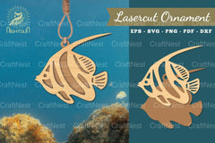 Fish Laser Cut Ornament SVG Bundle - CraftNest - Digital Crafting and Art