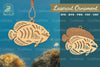 Fish Laser Cut Ornament Clipart Bundle