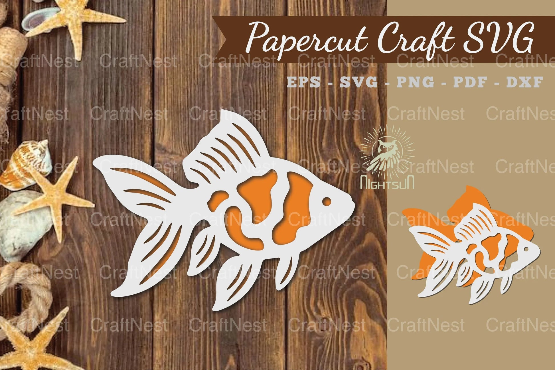 Fish Paper Cut SVG Bundle - CraftNest - Digital Crafting and Art