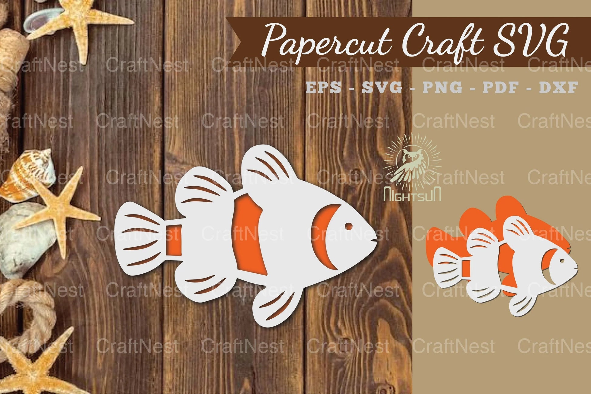 Fish Paper Cut SVG Bundle - CraftNest - Digital Crafting and Art