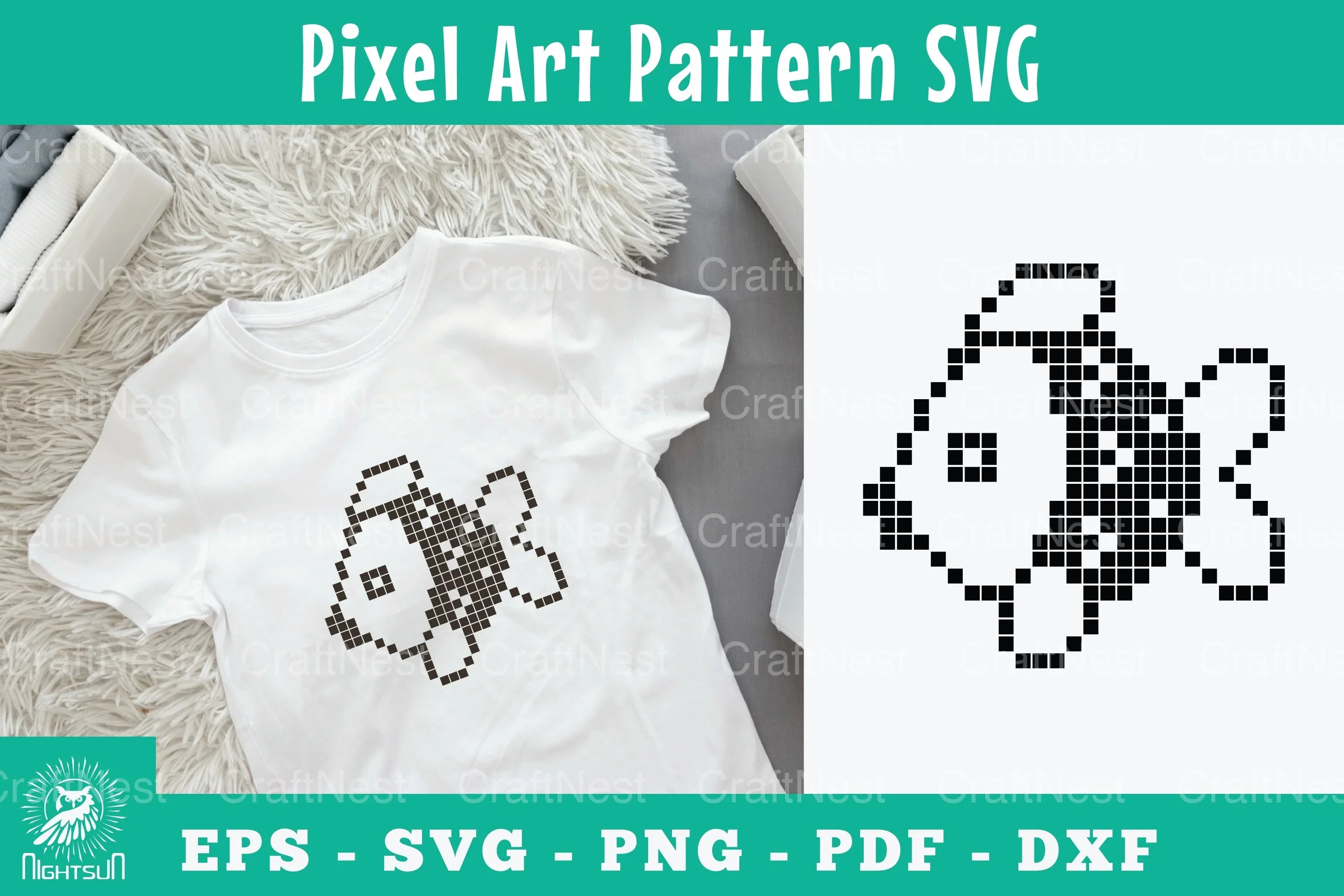 Fish Pixel Art Pattern Clipart Bundle - CraftNest - Digital Crafting and Art