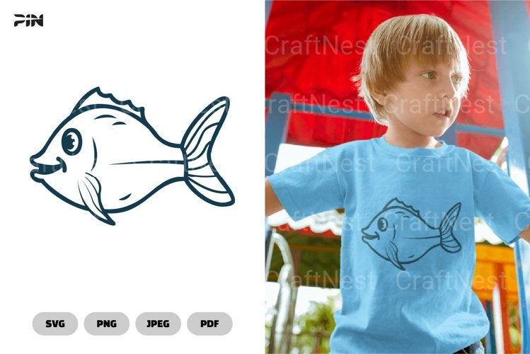 Fish and Sea Animals Illustration Clipart Bundle - CraftNest - Digital Crafting and Art