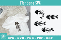 Fishbone Silhouette Clipart Bundle - CraftNest - Digital Crafting and Art