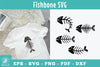 Fishbone Silhouette Clipart Bundle
