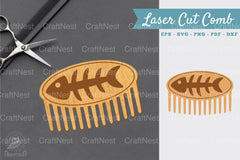 Fishbone Laser Cut Comb Clipart Bundle - CraftNest - Digital Crafting and Art