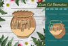 Fish in Bowl Laser Cut Decoration Clipart Bundle