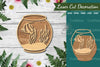 Fish in Bowl Laser Cut Decoration Clipart Bundle