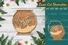 Fish in Bowl Laser Cut Decoration Clipart Bundle