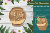 Fish in Bowl Laser Cut Decoration Clipart Bundle