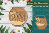 Fish in Bowl Laser Cut Decoration Clipart Bundle
