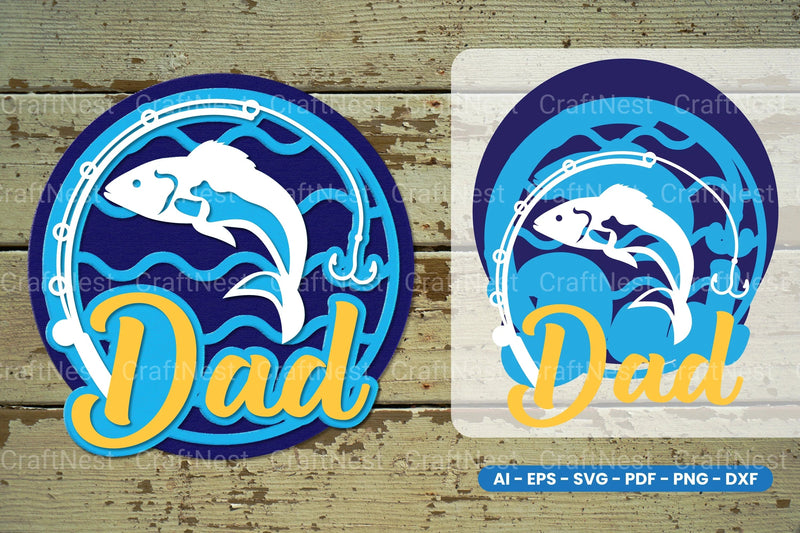 Fishing Dad Laser Cut SVG Bundle - CraftNest - Digital Crafting and Art