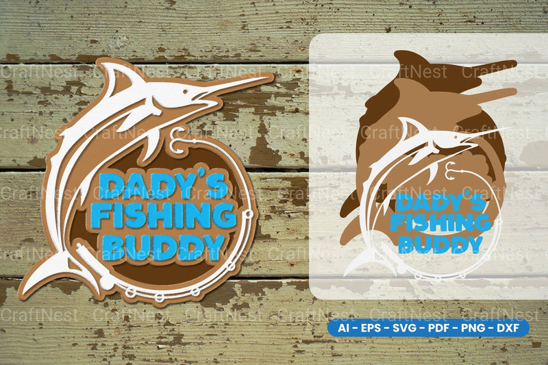 Fishing Dad Lasercut SVG Bundle - CraftNest - Digital Crafting and Art
