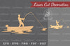 Fishing Laser Cut Decoration Clipart Bundle
