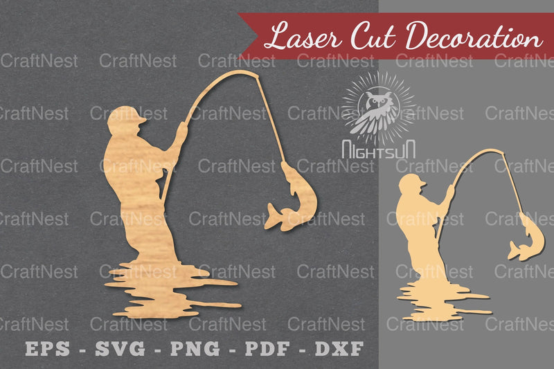 Fishing Laser Cut Decoration Bundle - CraftNest - Digital Crafting and Art