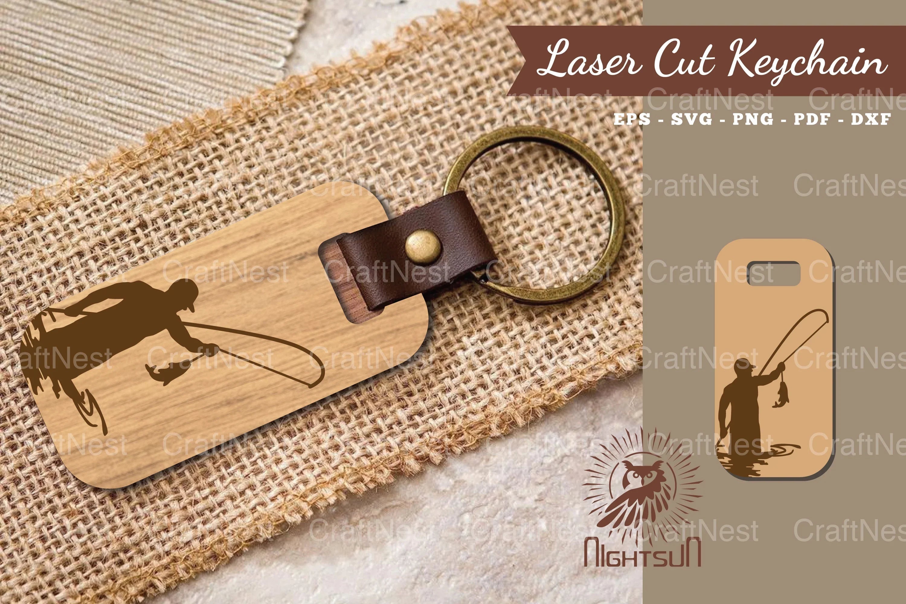 Fishing Keychain SVG Bundle - CraftNest - Digital Crafting and Art