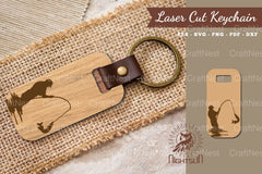 Fishing Laser Cut Keychain SVG Bundle - CraftNest - Digital Crafting and Art