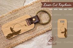 Fishing Laser Cut Keychain SVG Bundle - CraftNest - Digital Crafting and Art