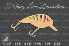 Fishing Lure Laser Cut Decoration Clipart Bundle - CraftNest - Digital Crafting and Art