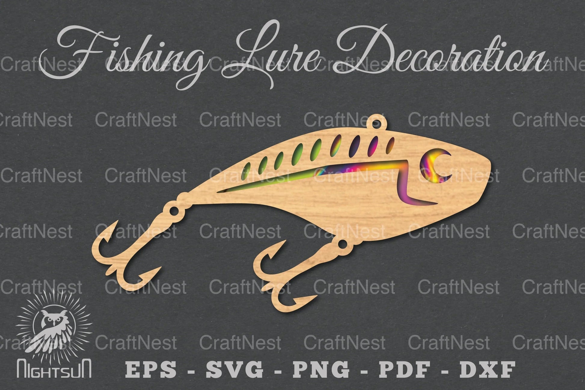 Fishing Lure Laser Cut Decoration Clipart Bundle - CraftNest - Digital Crafting and Art