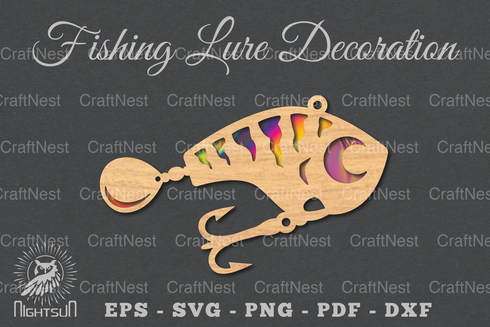 Fishing Lure Laser Cut Decoration Clipart Bundle - CraftNest - Digital Crafting and Art