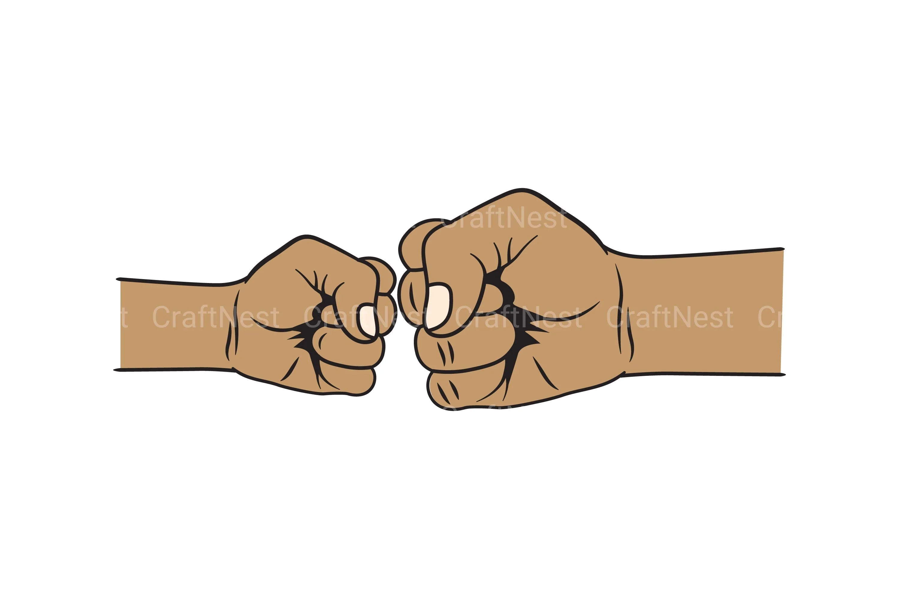 Fist Bump Fathers and Kids SVG Bundle - CraftNest - Digital Crafting and Art