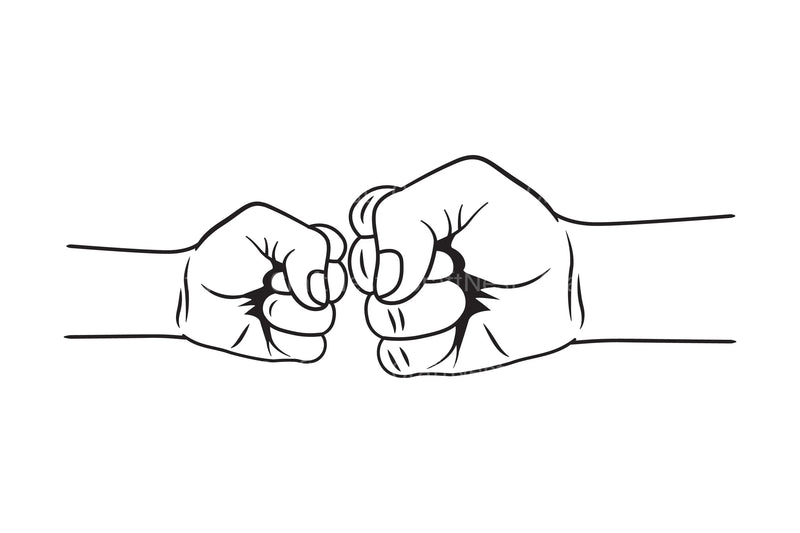 Fist Bump Fathers and Kids SVG Bundle - CraftNest - Digital Crafting and Art