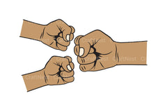 Fist Bump Fathers and Kids SVG Bundle - CraftNest - Digital Crafting and Art