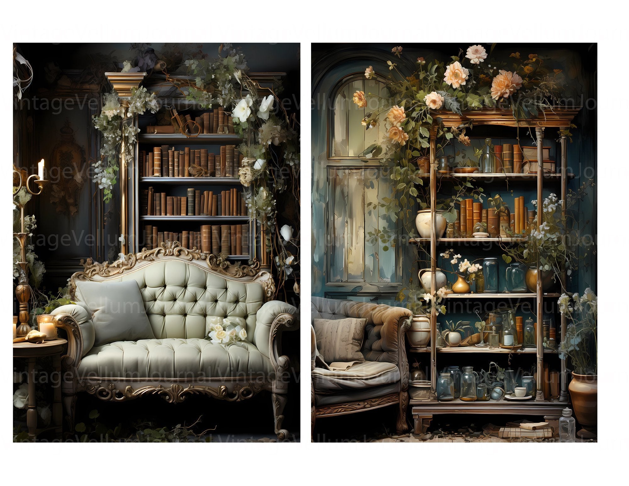 Cozy Interiors Junk Journal Pages - CraftNest