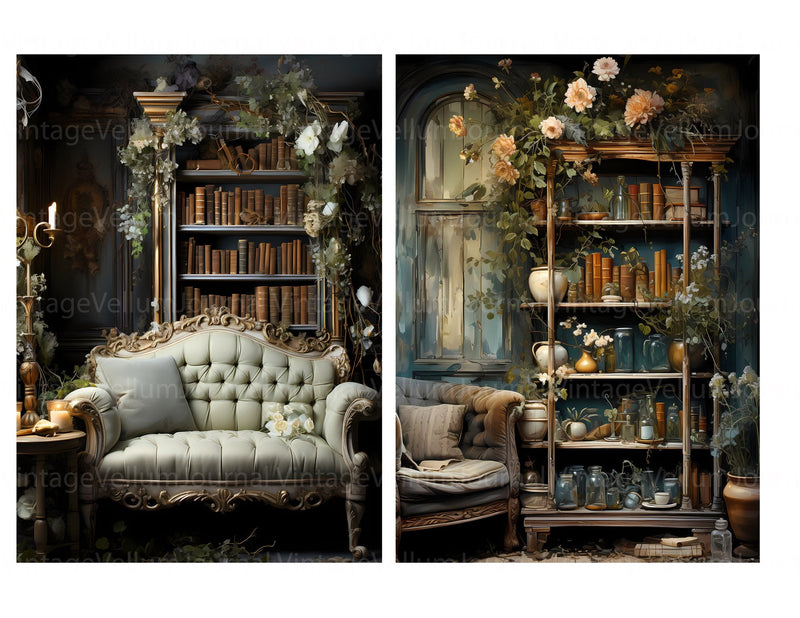 Cozy Interiors Junk Journal Pages - CraftNest