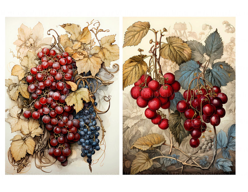 Berry Collections Junk Journal Pages - CraftNest