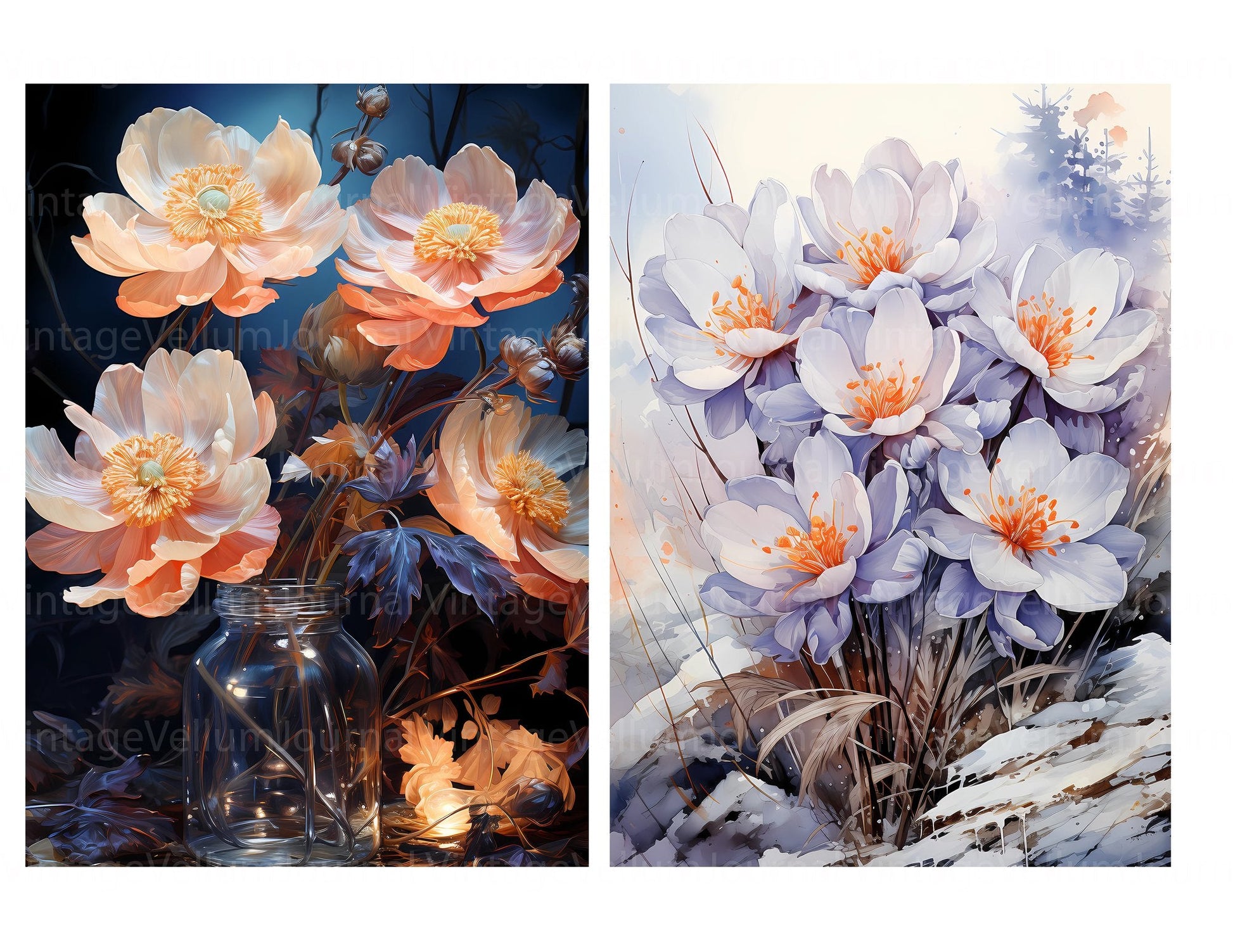 Crocus In The Crisp Junk Journal Pages - CraftNest