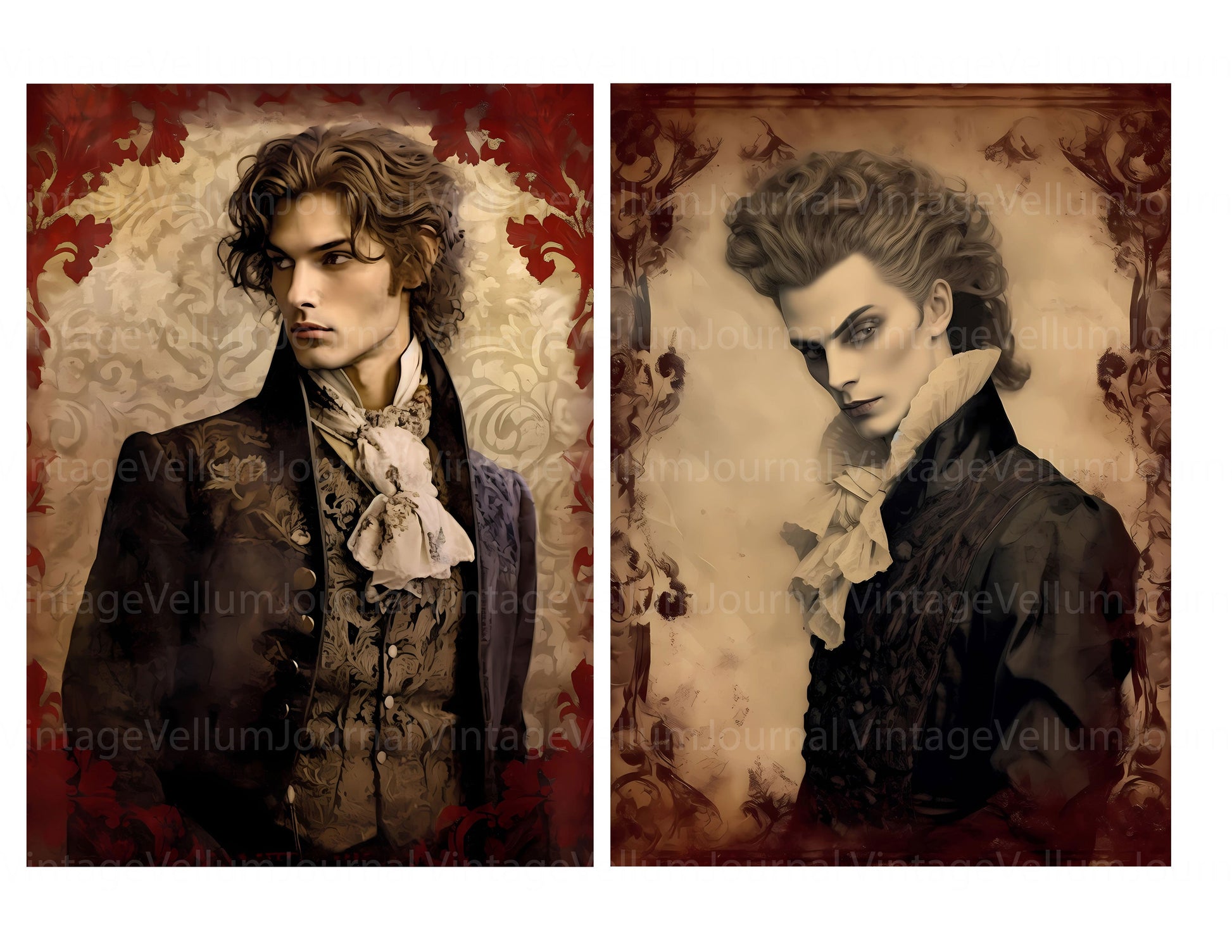 Vampires Junk Journal Pages - CraftNest