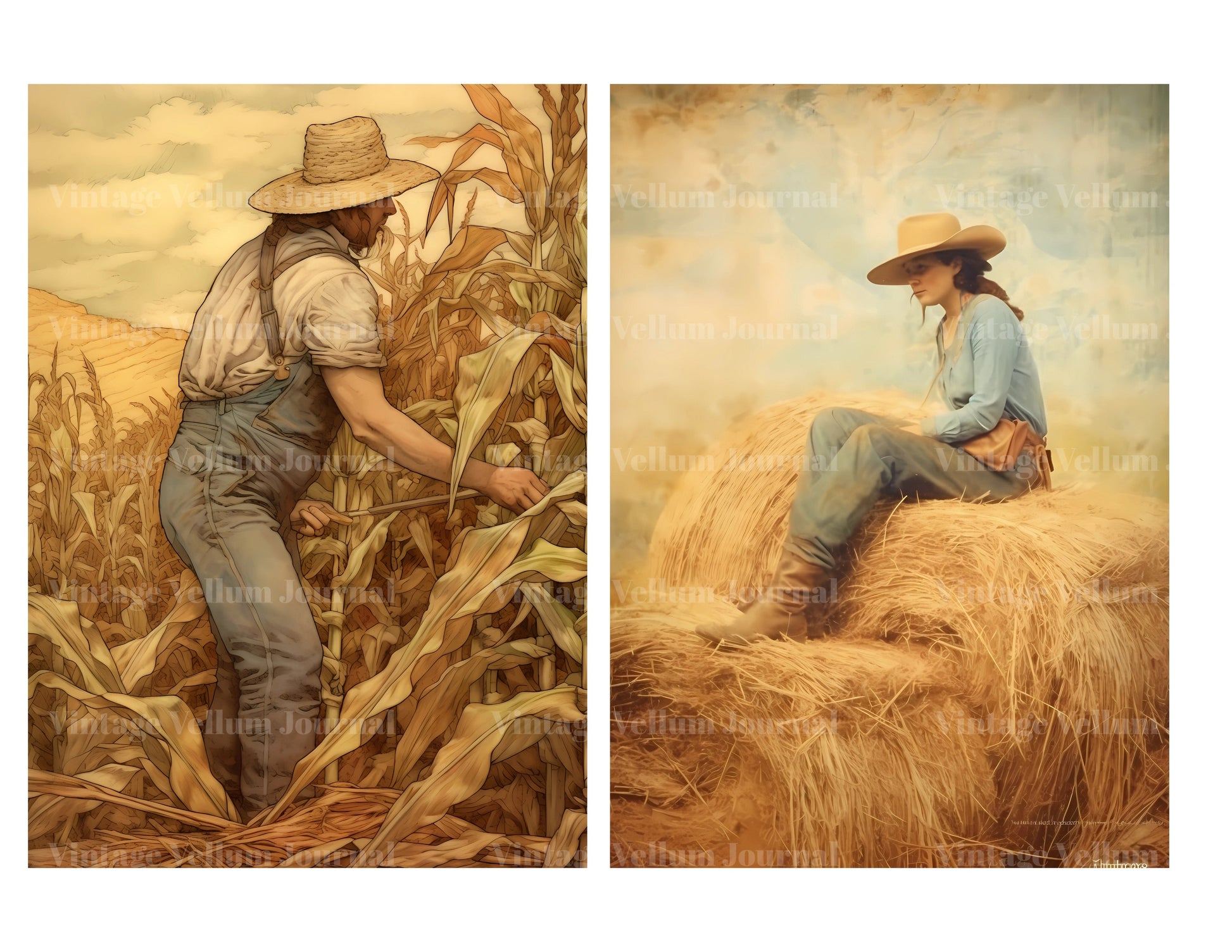 Farming Junk Journal Pages - CraftNest