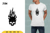 Flame Head Skull SVG Bundle