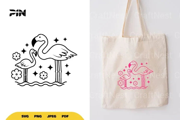 Flamingo SVG Bundle - CraftNest - Digital Crafting and Art