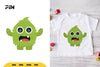Flat Illustration Cute Monster Character Clipart Bundle