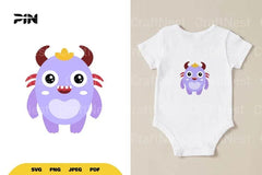 Flat Illustration Cute Monster Character Clipart Bundle - CraftNest - Digital Crafting and Art