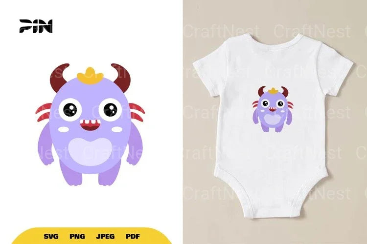 Flat Illustration Cute Monster Character Clipart Bundle - CraftNest - Digital Crafting and Art