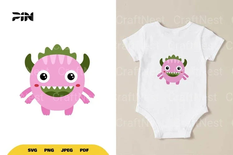 Flat Illustration Cute Monster Character Clipart Bundle - CraftNest - Digital Crafting and Art