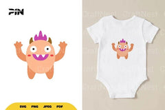 Flat Illustration Cute Monster Character Clipart Bundle - CraftNest - Digital Crafting and Art