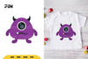 Flat Illustration Cute Monster Character Clipart Bundle