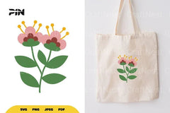 Flat Flower Illustration SVG Bundle - CraftNest - Digital Crafting and Art