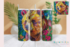 Purple Bear Stained Glass Tumbler Wrap