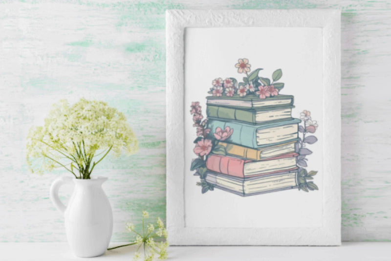 Floral Book Clipart Bundle - CraftNest - Digital Crafting and Art