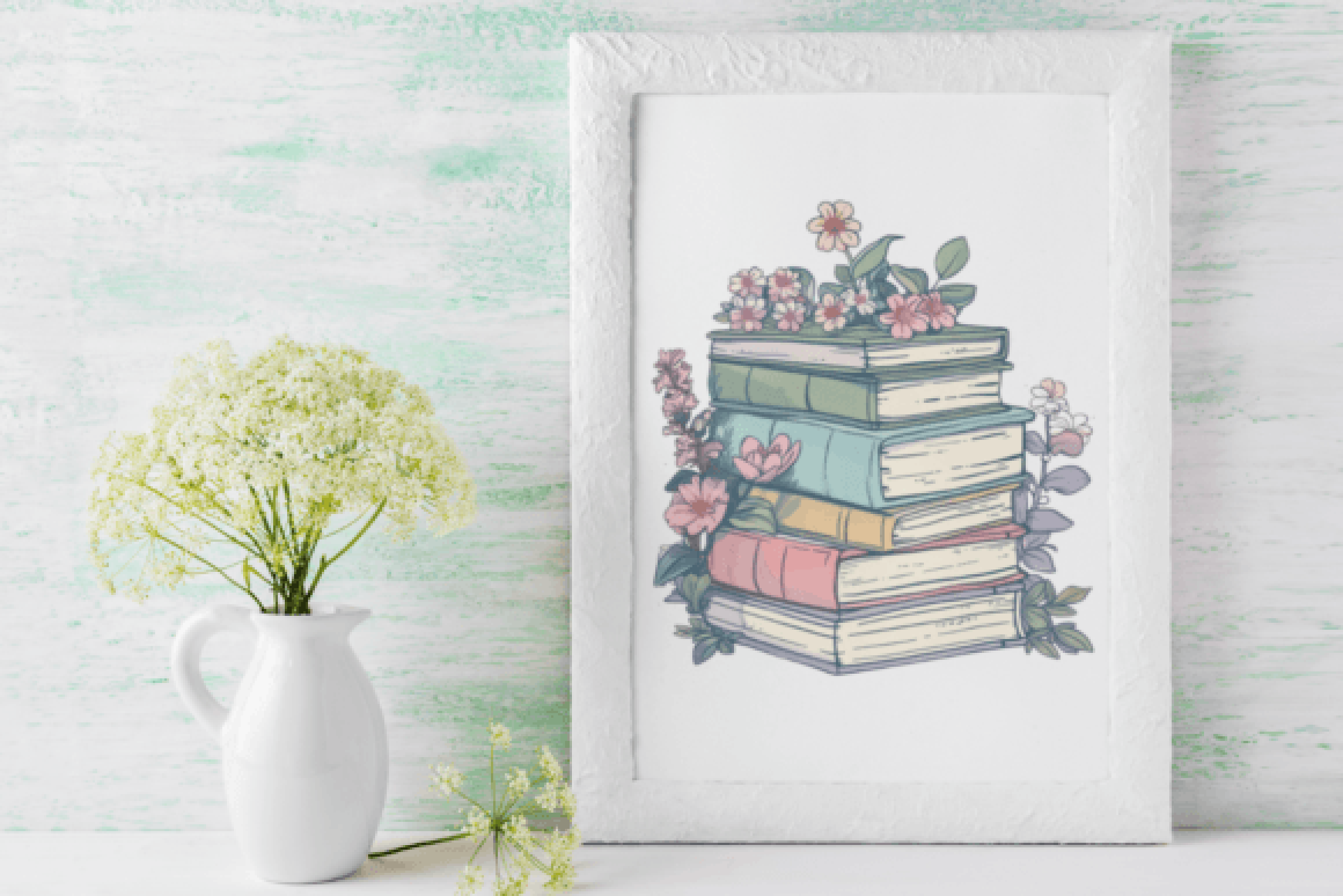 Floral Book Clipart Bundle