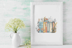 Floral Books Clipart Bundle - CraftNest - Digital Crafting and Art