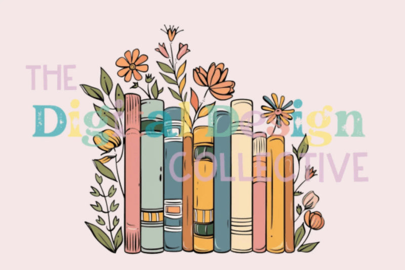 Floral Books Clipart Bundle - CraftNest - Digital Crafting and Art
