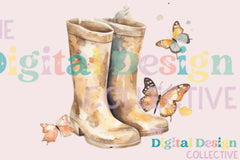 Floral Garden Boots Clipart Bundle - CraftNest - Digital Crafting and Art